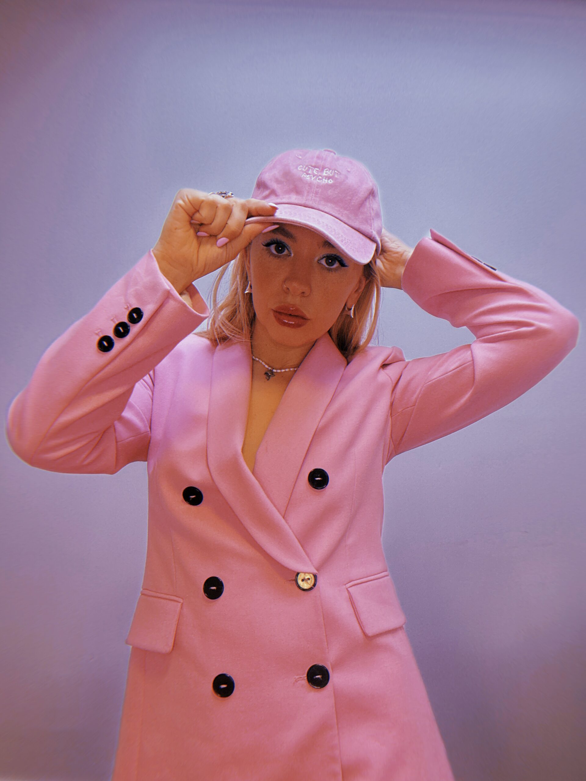 london escort dominant girl in pink suit